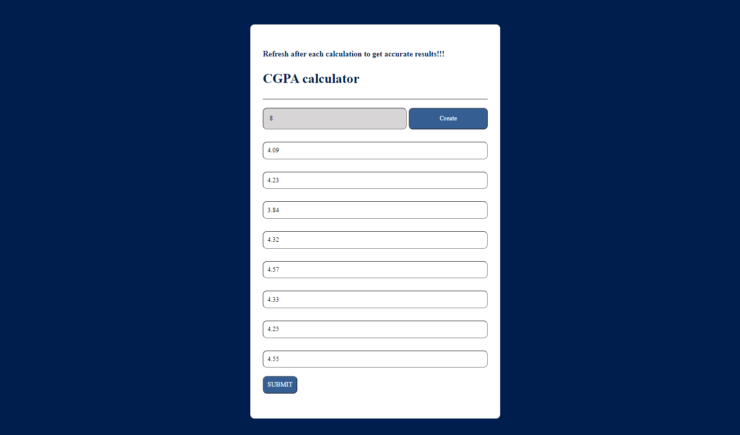 CGPA Calculator Image 2