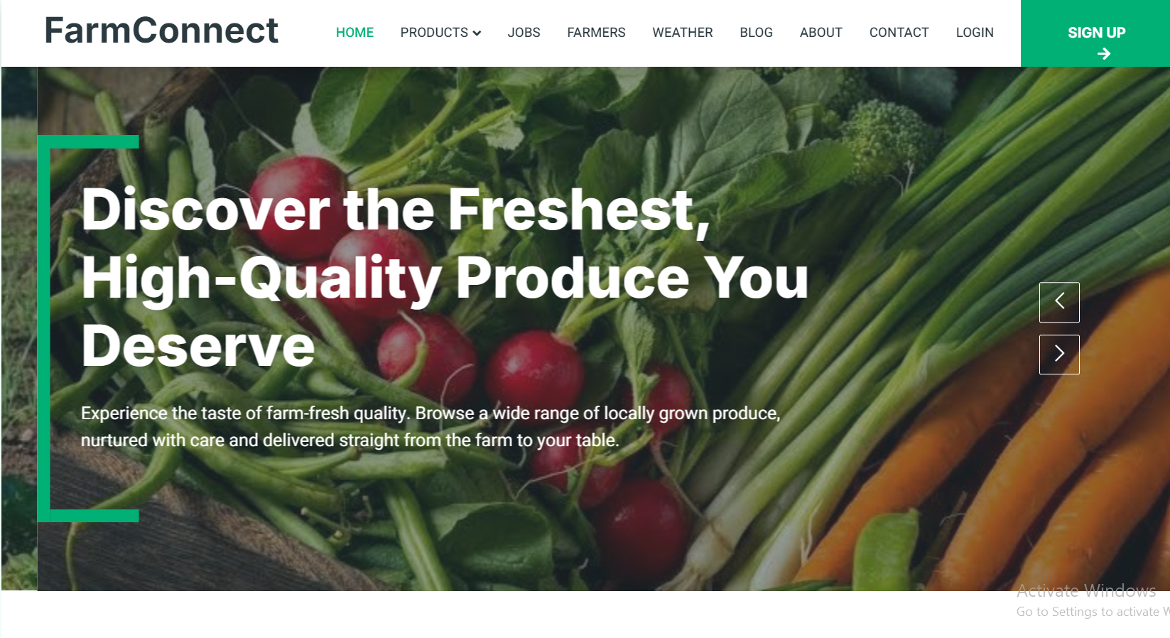 FarmConnect Web Application Image 1