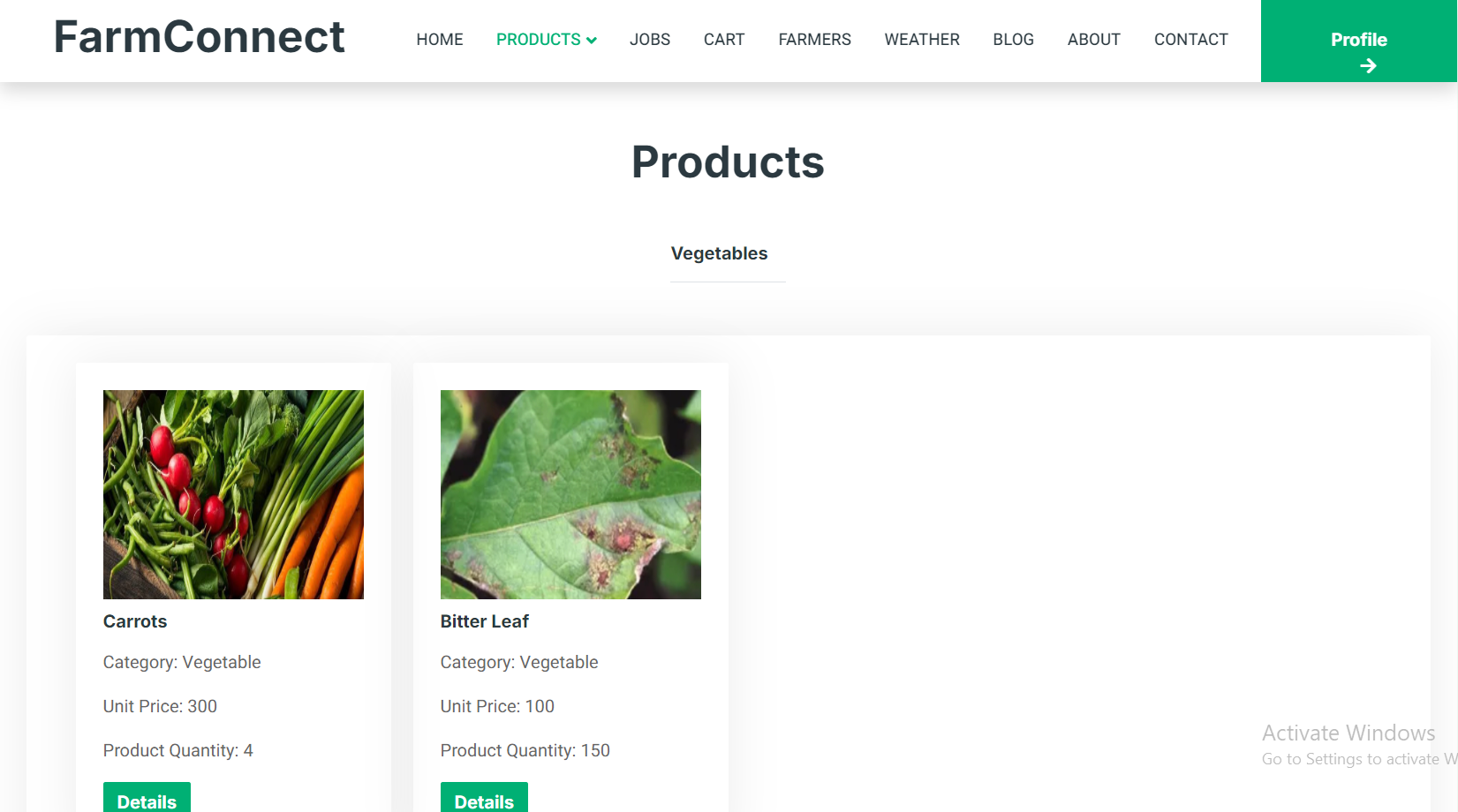 FarmConnect Web Application Image 4