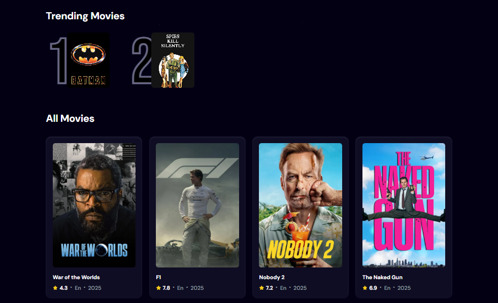 Moviez App Screenshot 2