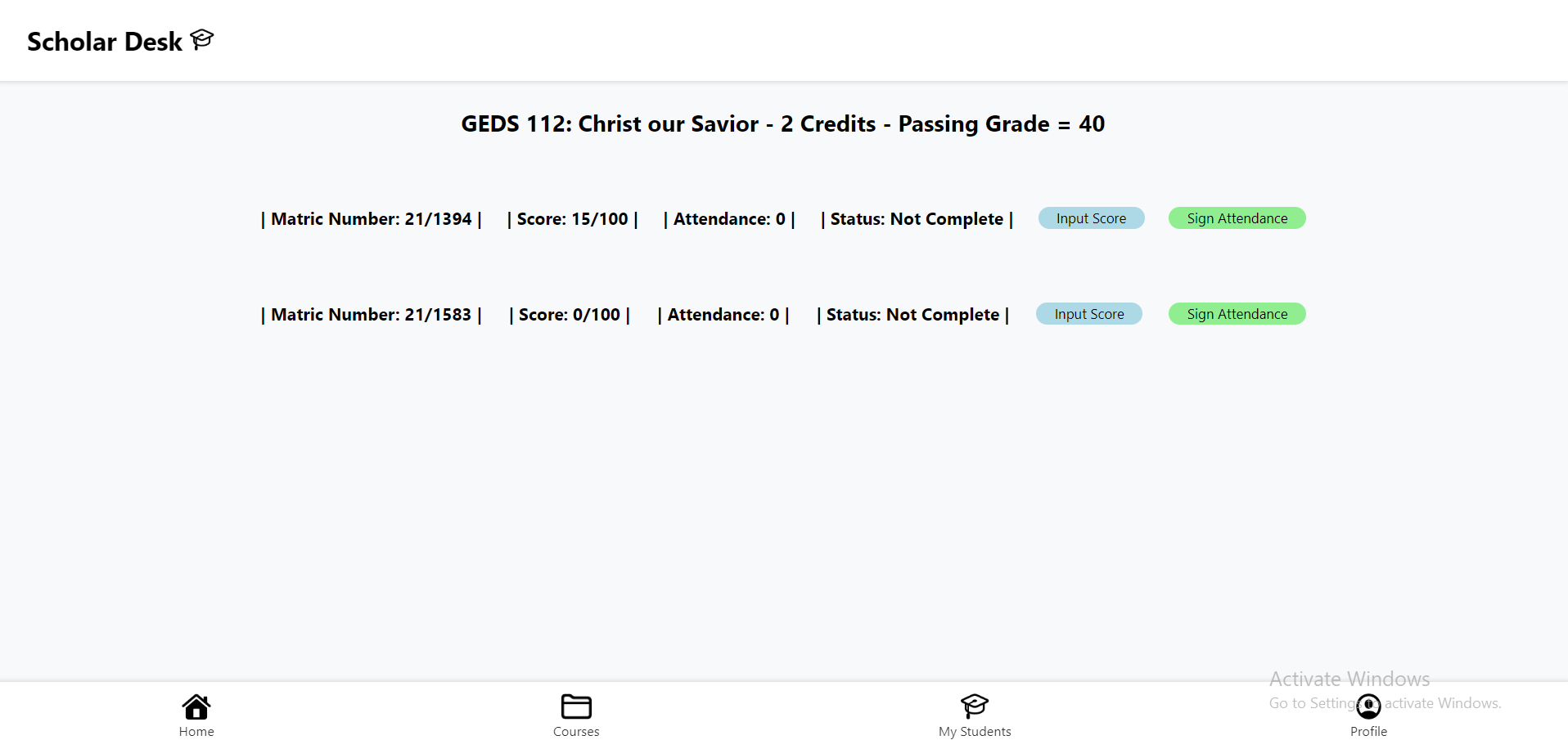 ScholarDesk Web Application Image 5